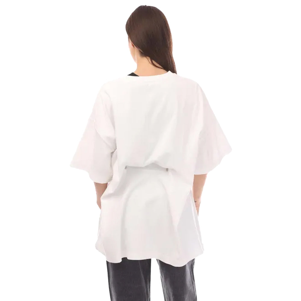 White - Back - Off White Womens-Ladies Off Stamp Cotton T-Shirt Dress