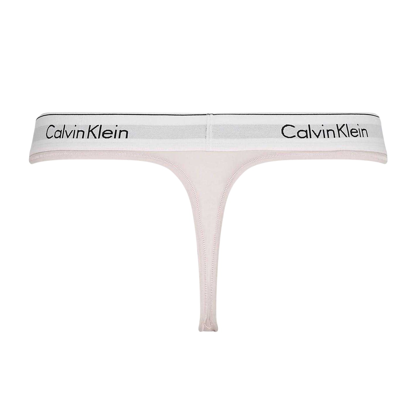 Pink - Back - Calvin Klein Womens-Ladies Logo Cotton Blend Thong