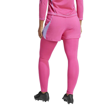 Pink - Back - Adidas Womens-Ladies Fitted Leggings