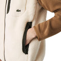 Cream - Lifestyle - Lacoste Mens Sherpa Fleece Gilet