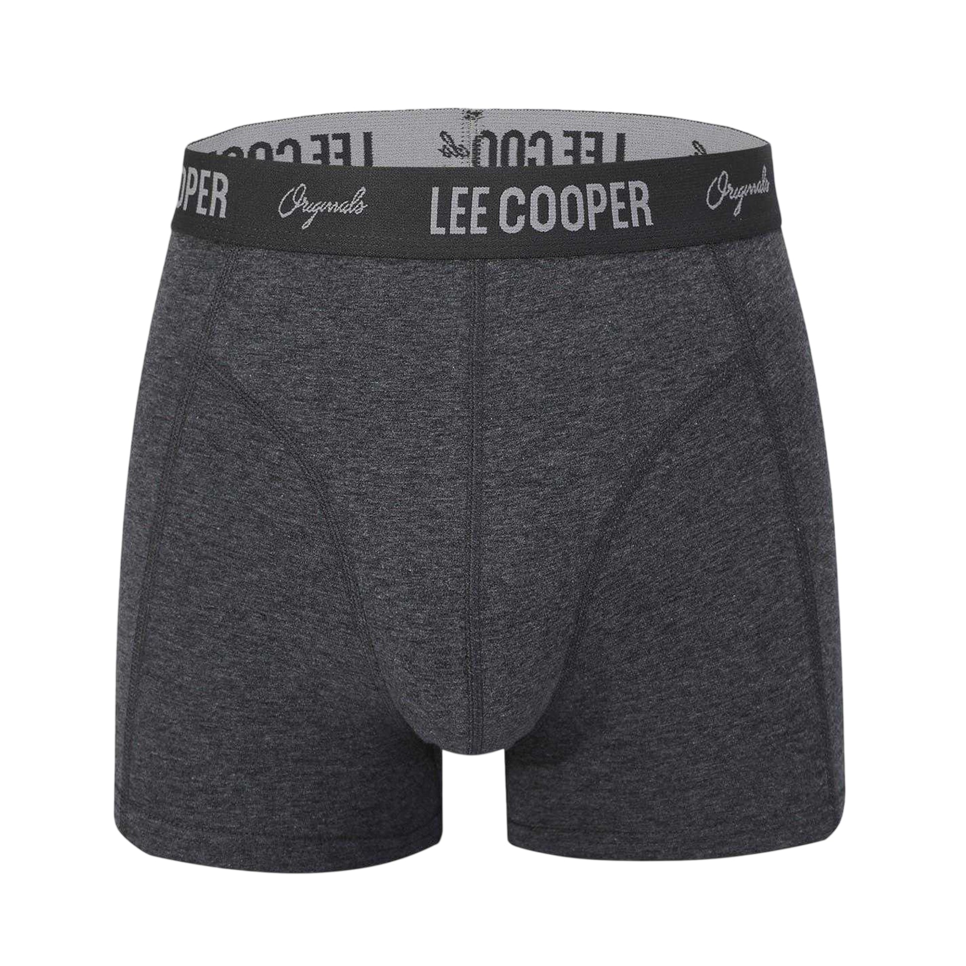Core Black - Back - Lee Cooper Mens Cooper Essential Boxer Shorts (Pack of 5)