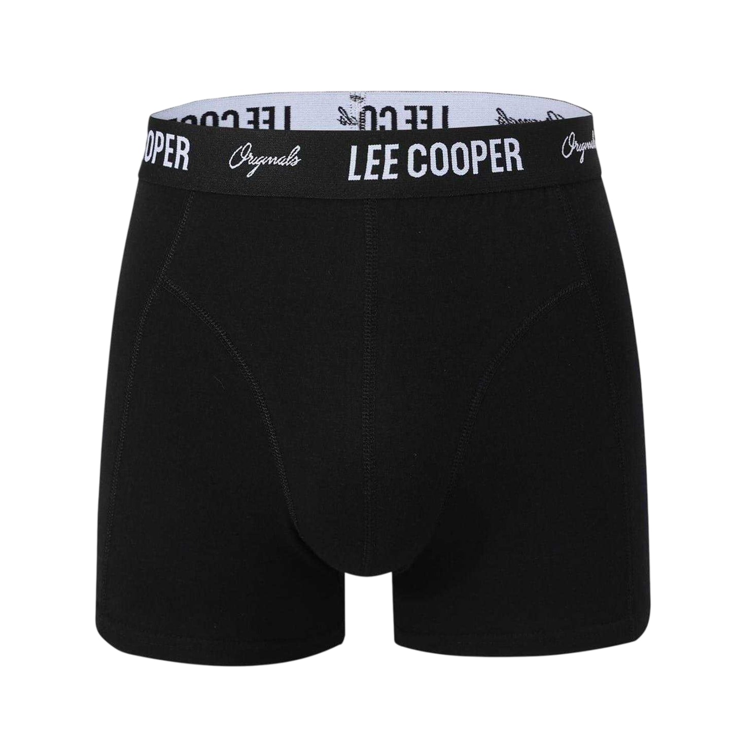 Core Black - Side - Lee Cooper Mens Cooper Essential Boxer Shorts (Pack of 5)