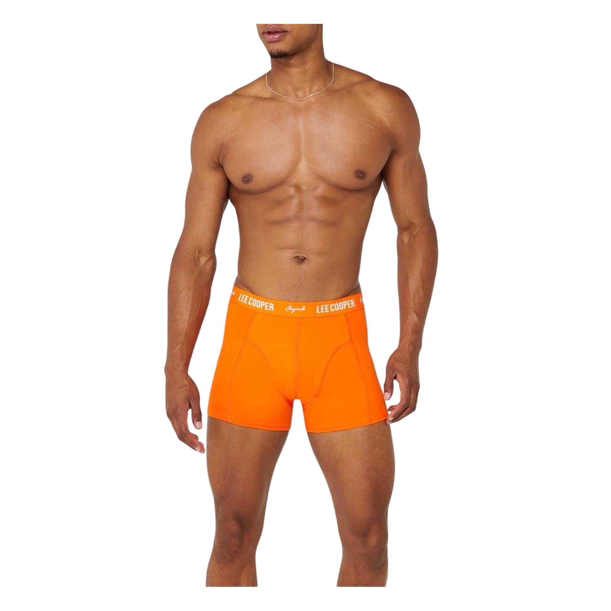 Brights - Side - Lee Cooper Mens Cooper Essential Boxer Shorts (Pack of 5)