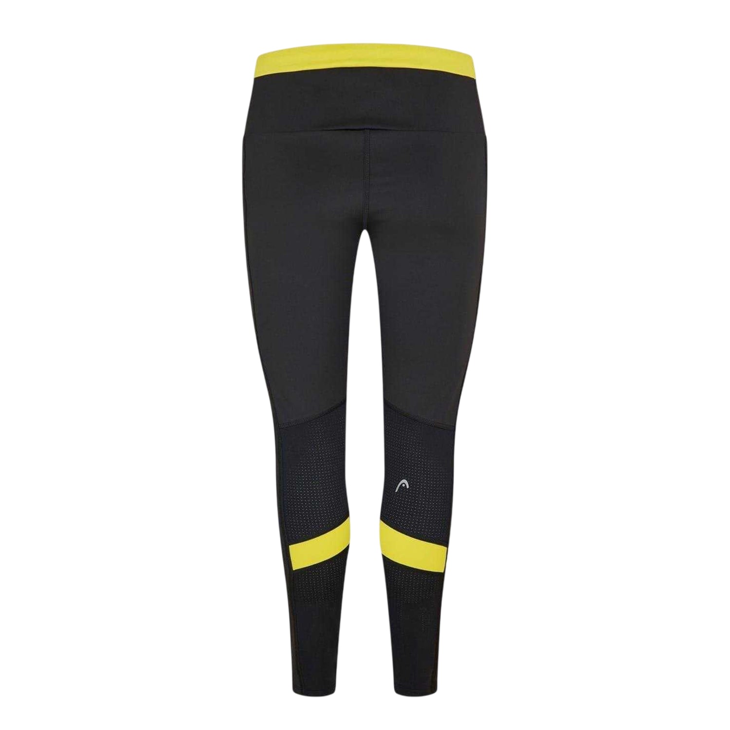 Blue - Back - Head Womens-Ladies Colour Block Pocket Mid Rise Leggings