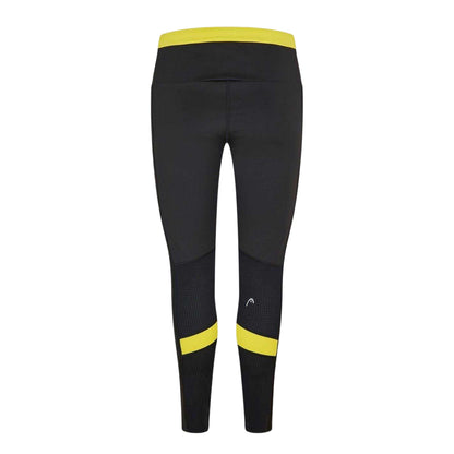 Blue - Back - Head Womens-Ladies Colour Block Pocket Mid Rise Leggings