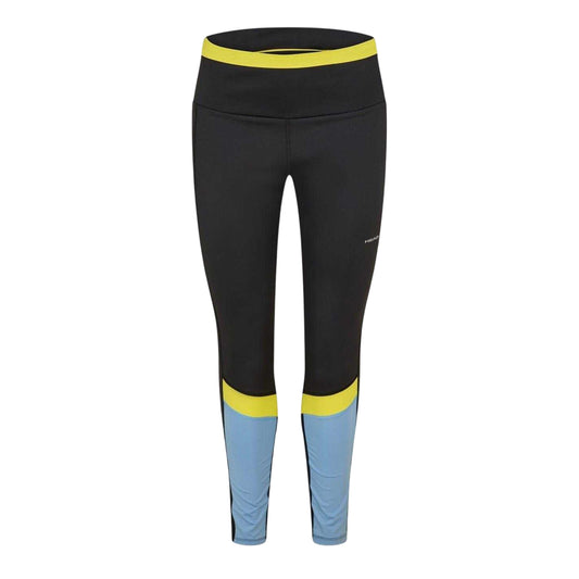 Blue - Front - Head Womens-Ladies Colour Block Pocket Mid Rise Leggings