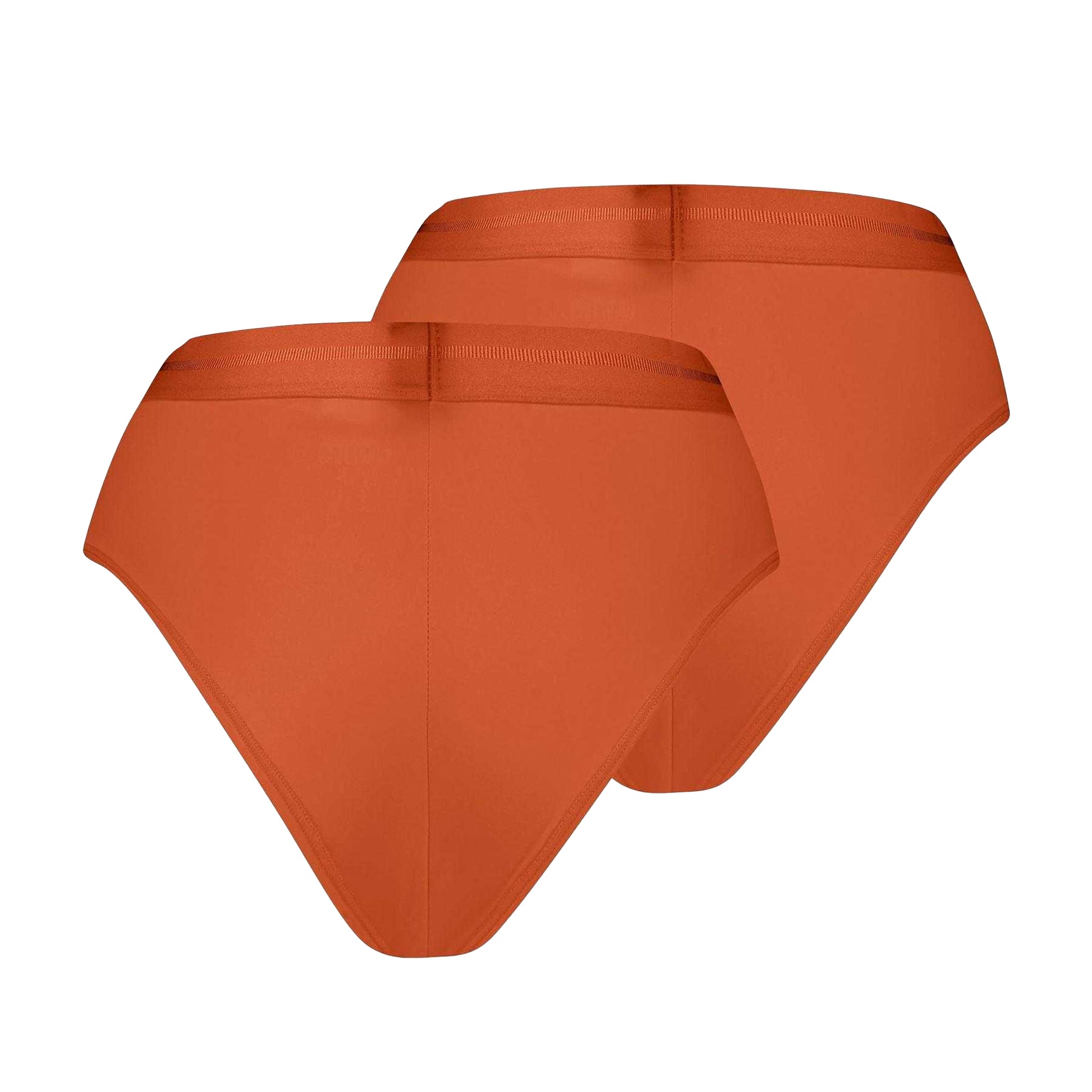 Flame Orange - Back - Puma Womens-Ladies High Rise Brazilian Briefs (Pack of 2)