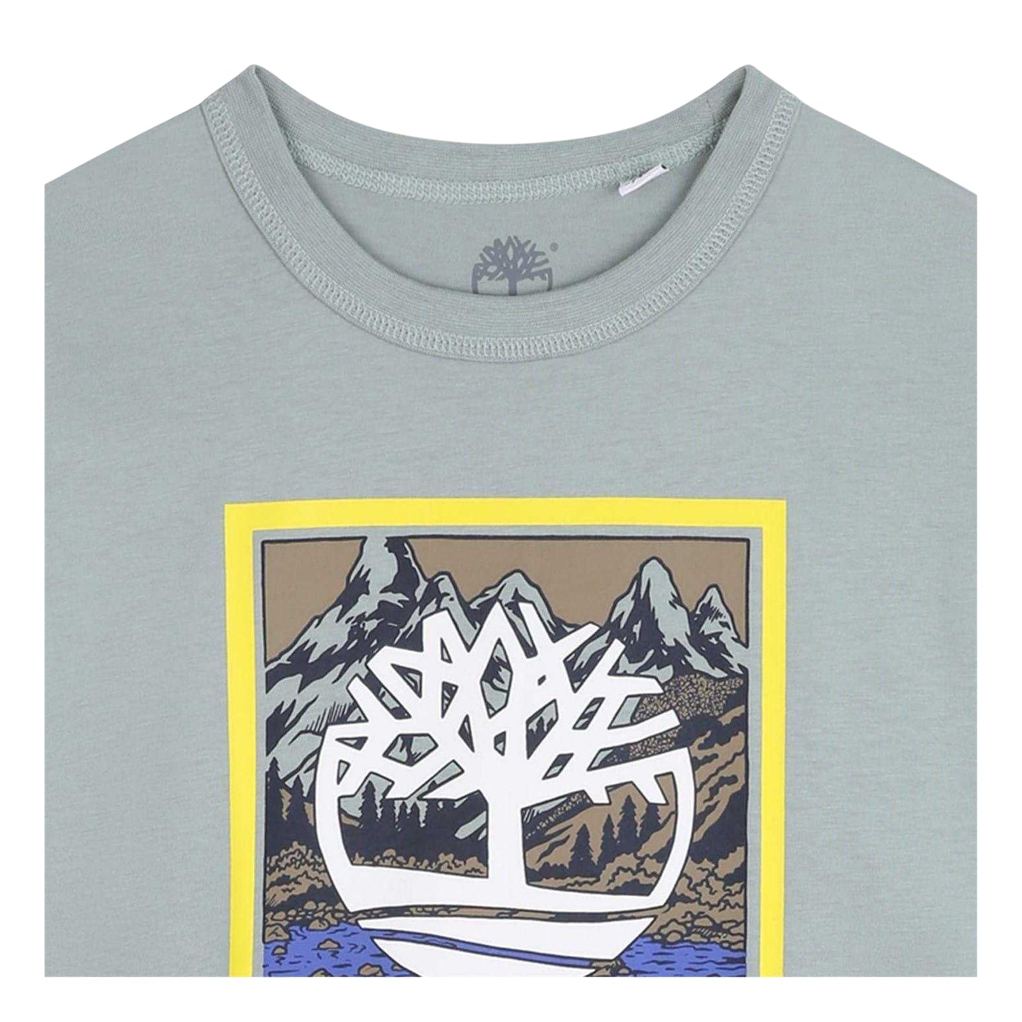 Grey - Side - Timberland Childrens-Kids Graphic Print T-Shirt