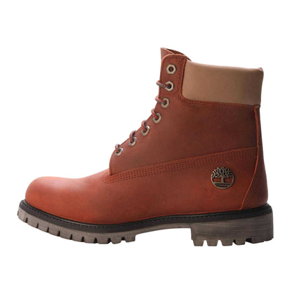 Orange - Back - Timberland Mens Leather Waterproof Work Boots