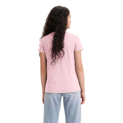 Pink - Back - Levis Womens-Ladies Cotton T-Shirt