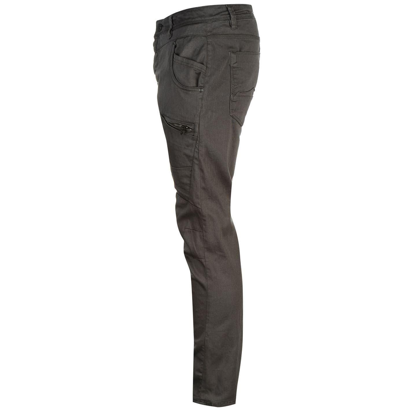 Charcoal - Side - 883 Police Mens Vialli Chinos