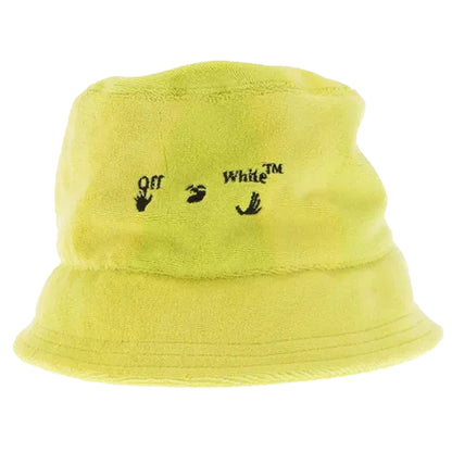 Yellow - Front - Off White Swimming Man Towel Bucket Hat