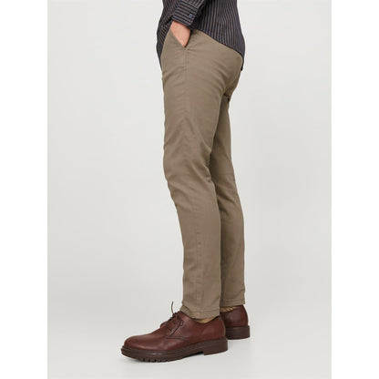Beige - Pack Shot - Jack And Jones Mens Dave Slim Chinos