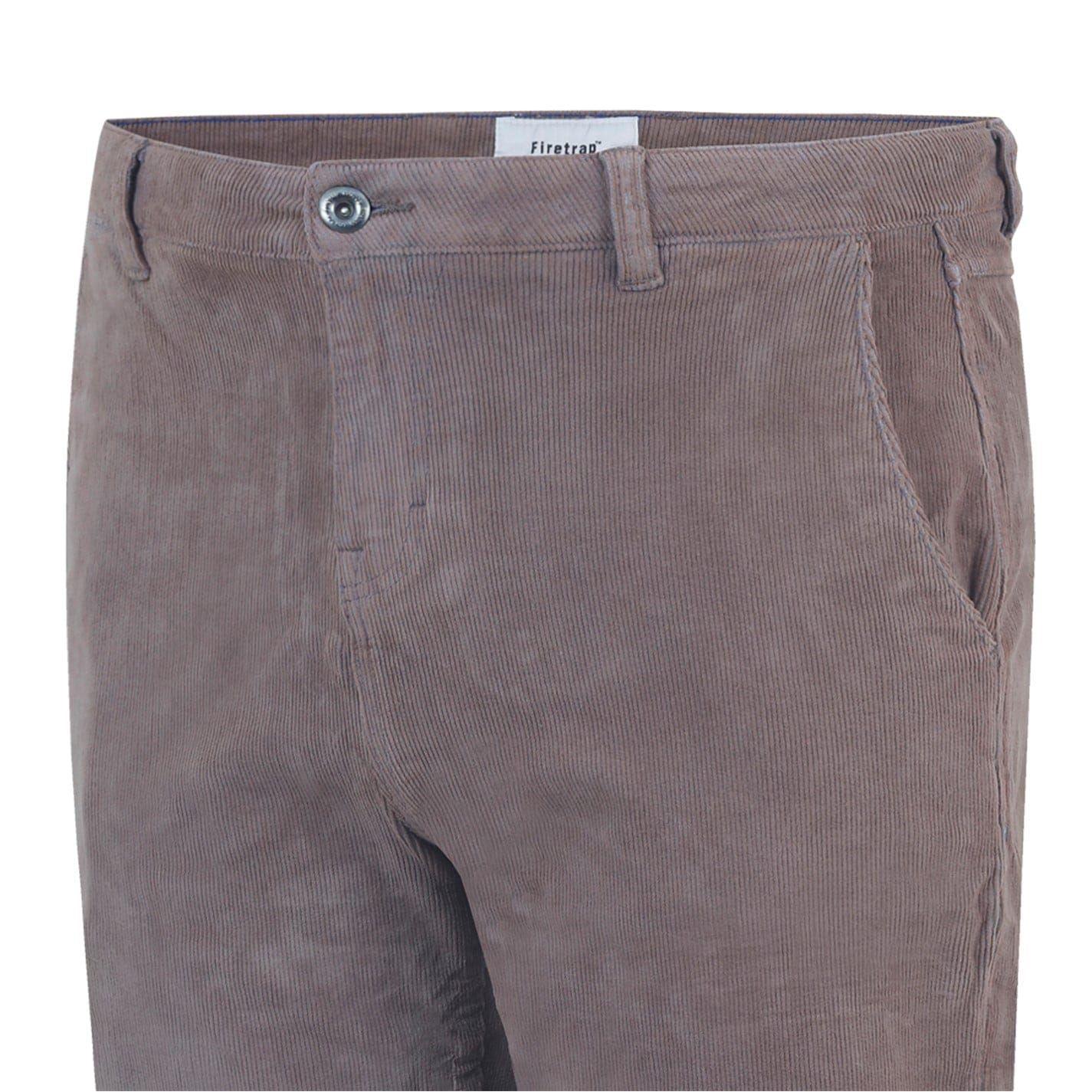 Brown - Pack Shot - Firetrap Mens Regular Chinos