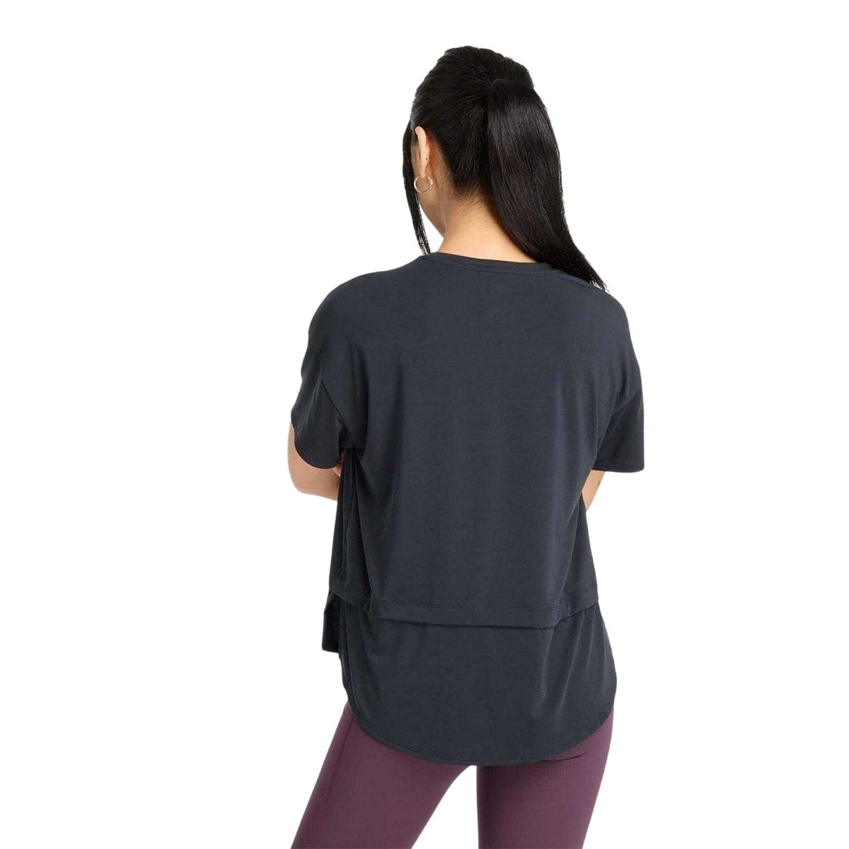 Black - Back - New Balance Womens-Ladies Oversized T-Shirt