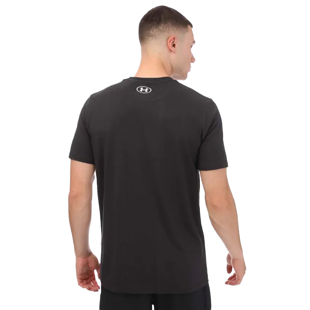 Black-Marine Green - Back - Under Armour Mens Camo Stripe Short-Sleeved T-Shirt