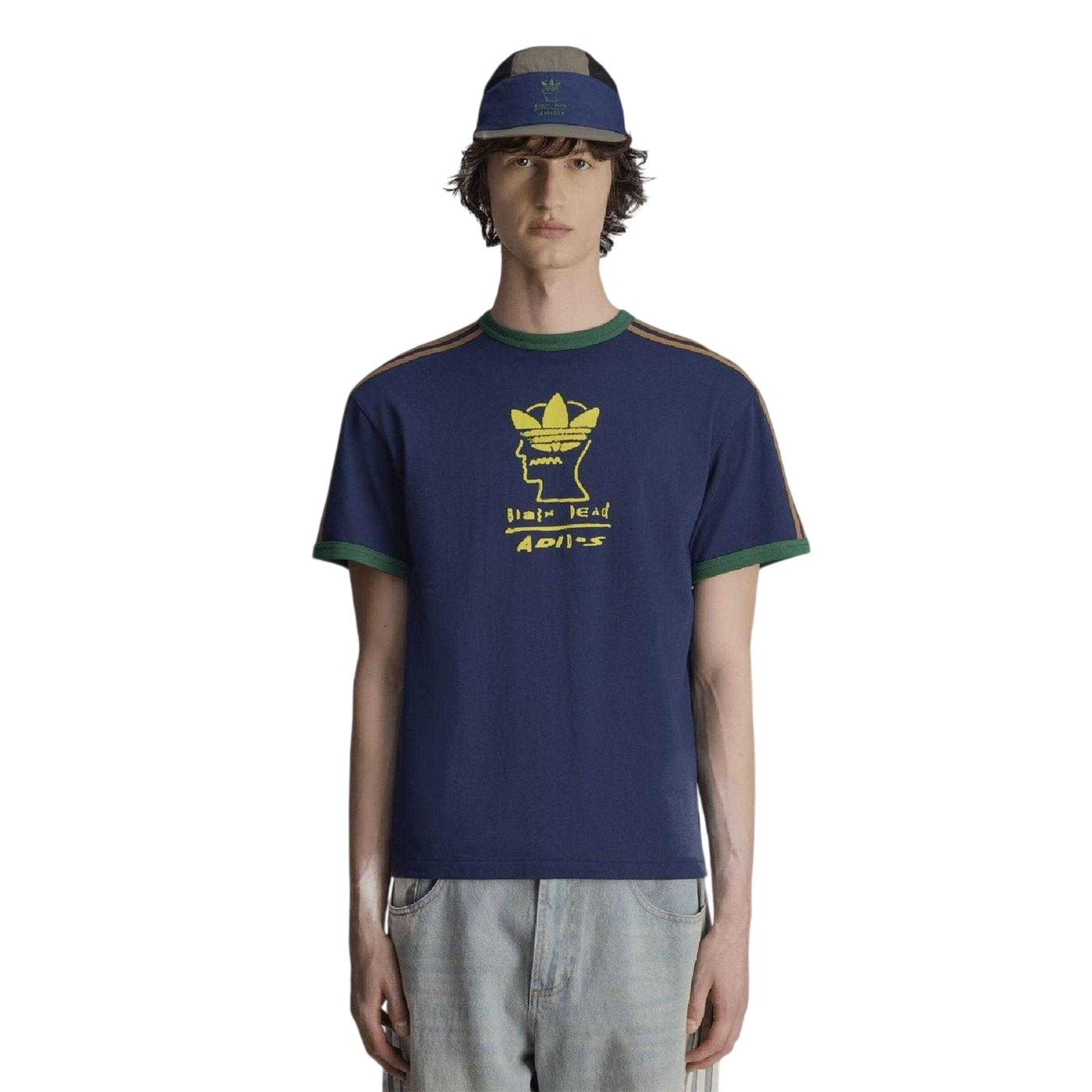 Navy - Lifestyle - Adidas Mens Brain Dead Cotton T-Shirt