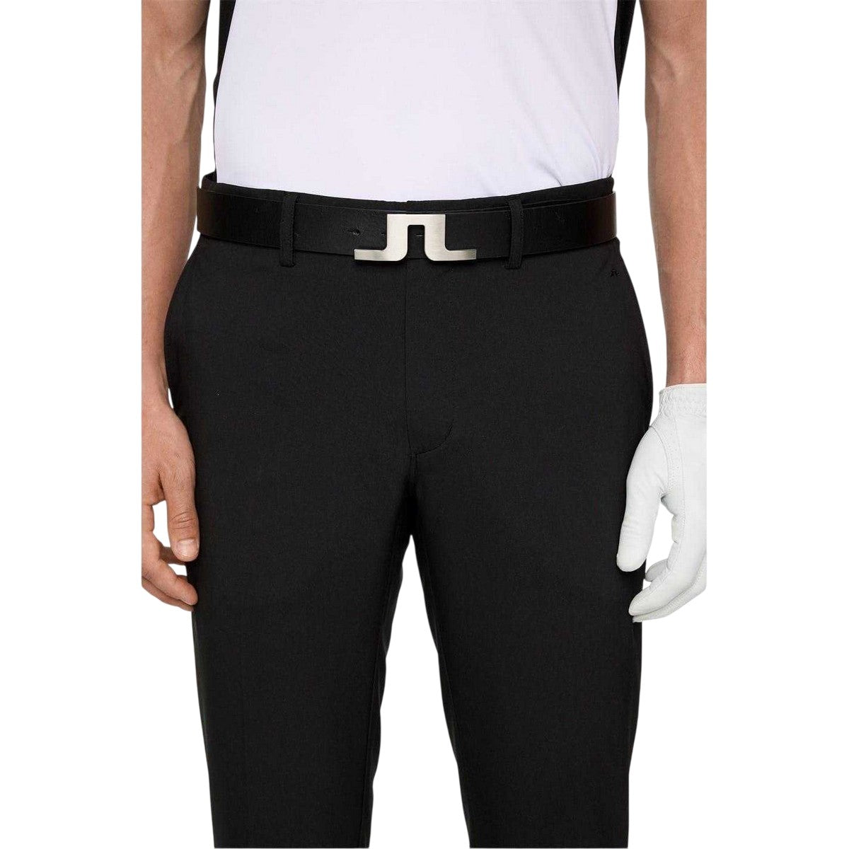 Black - Side - J.Lindeberg Mens Elof Slim Golf Chinos