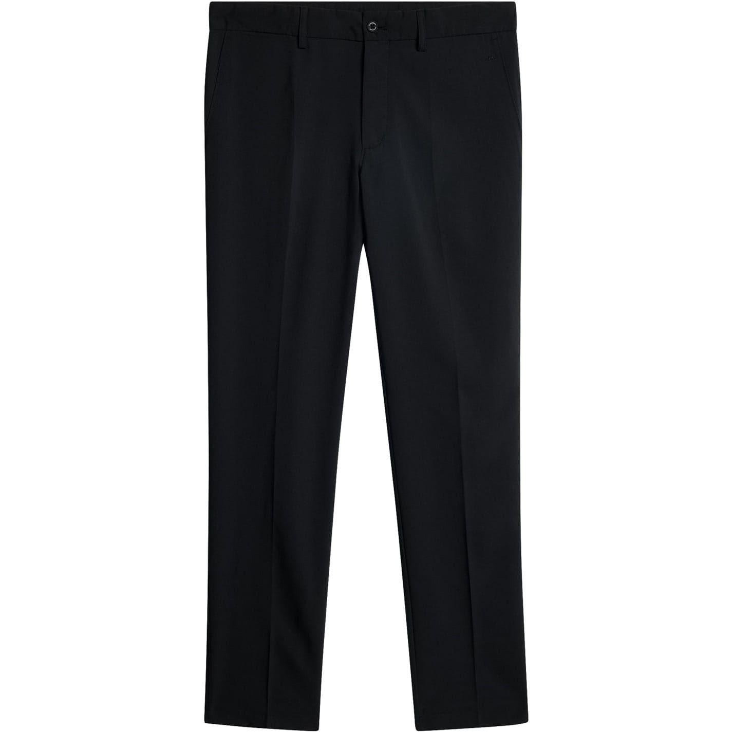 Black - Front - J.Lindeberg Mens Elof Slim Golf Chinos