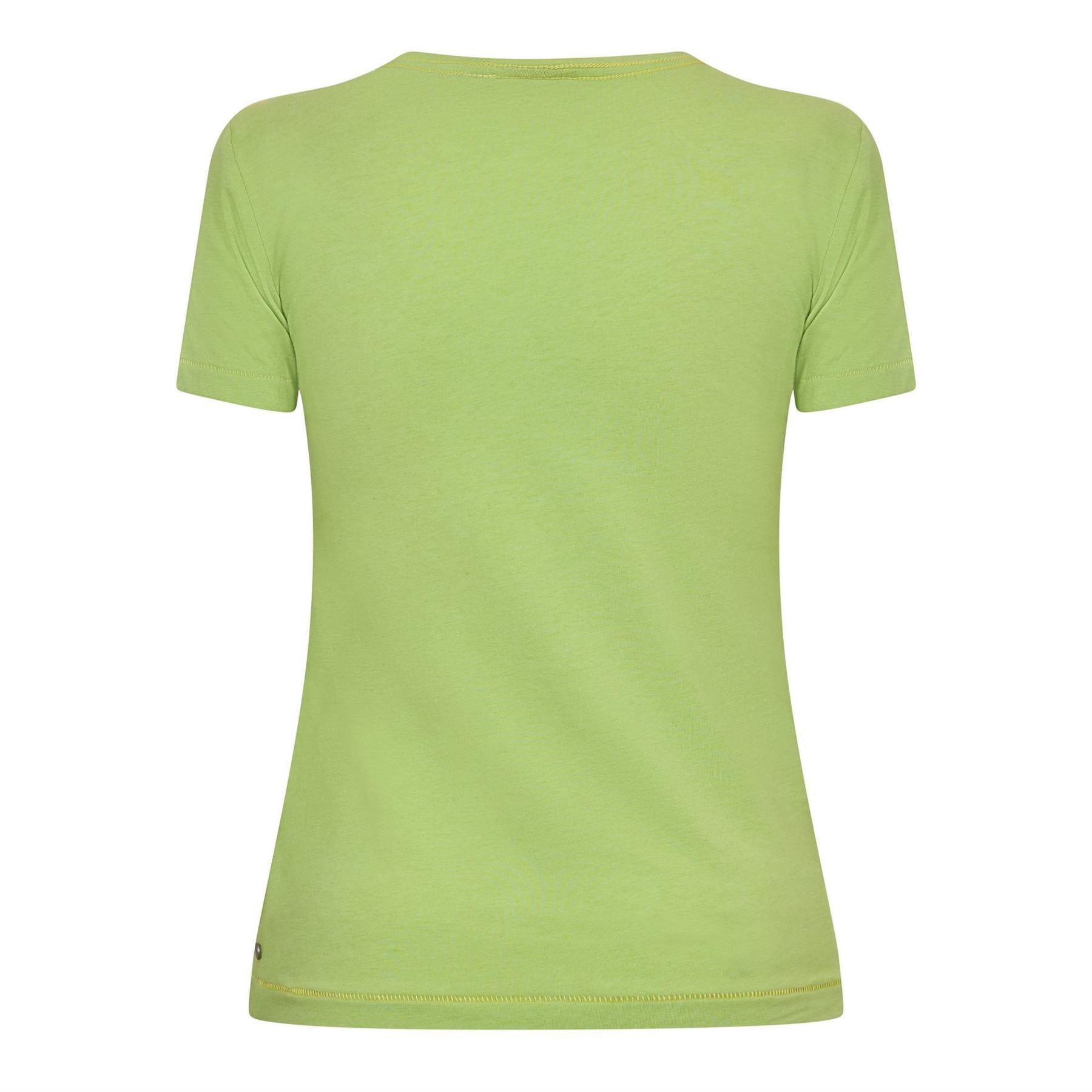 Green - Back - Puma Womens-Ladies Clyde Regular T-Shirt