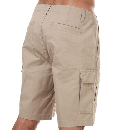 Stone - Close up - Weekend Offender Mens High Desert Cargo Shorts