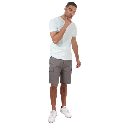 Charcoal - Side - Weekend Offender Mens High Desert Cargo Shorts