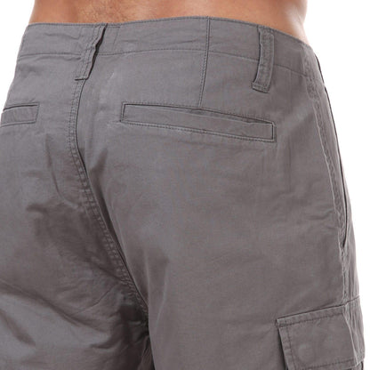 Charcoal - Close up - Weekend Offender Mens High Desert Cargo Shorts