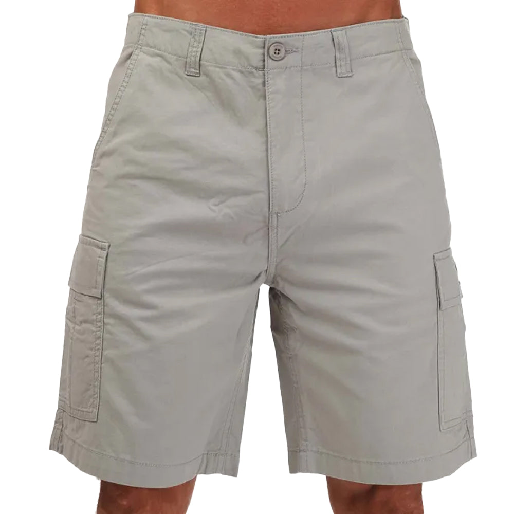 Light Grey - Front - Weekend Offender Mens High Desert Cargo Shorts