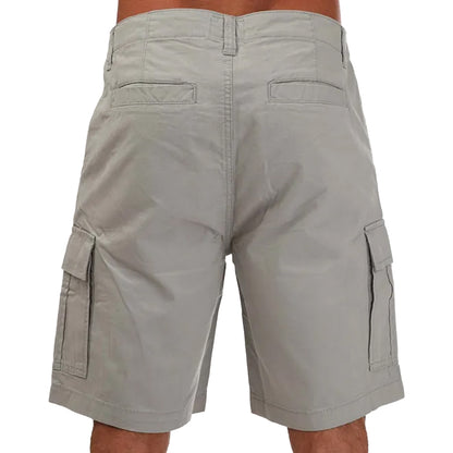 Light Grey - Back - Weekend Offender Mens High Desert Cargo Shorts