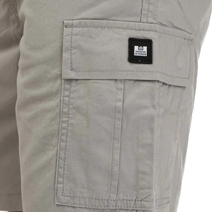Light Grey - Side - Weekend Offender Mens High Desert Cargo Shorts