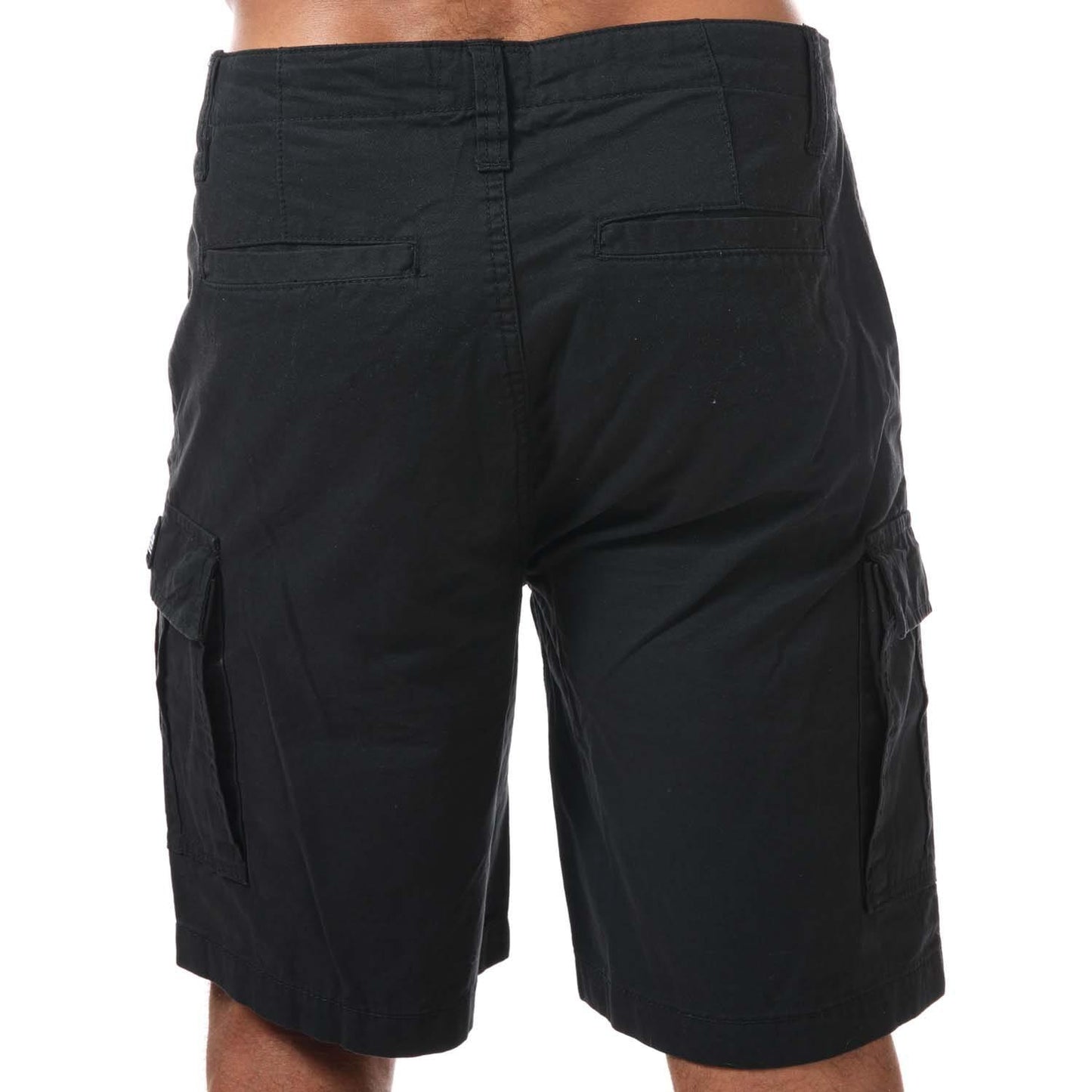 Black - Back - Weekend Offender Mens High Desert Cargo Shorts