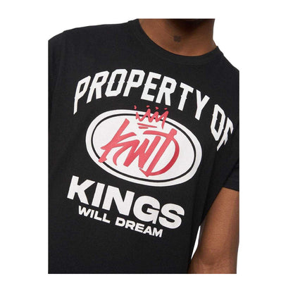 Black - Side - Kings Will Dream Mens Prop Graphic Print Cotton T-Shirt