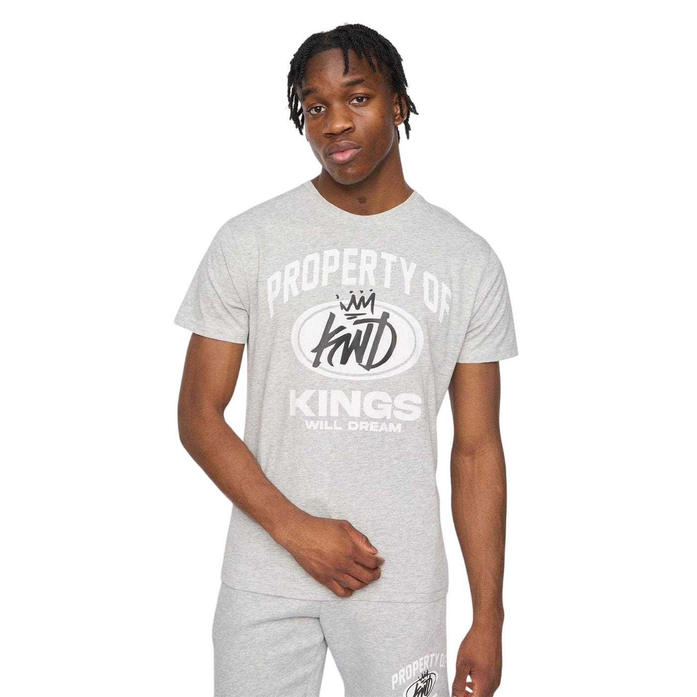 Grey - Front - Kings Will Dream Mens Prop Graphic Print Cotton T-Shirt