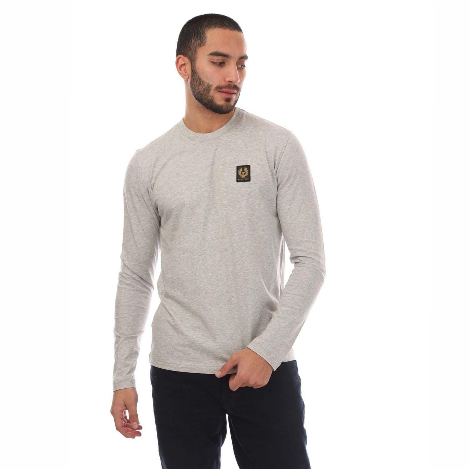 Silver - Front - Belstaff Mens T-Shirt