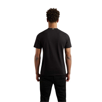 Black - Back - 11 Degrees Mens Cotton Jersey T-Shirt