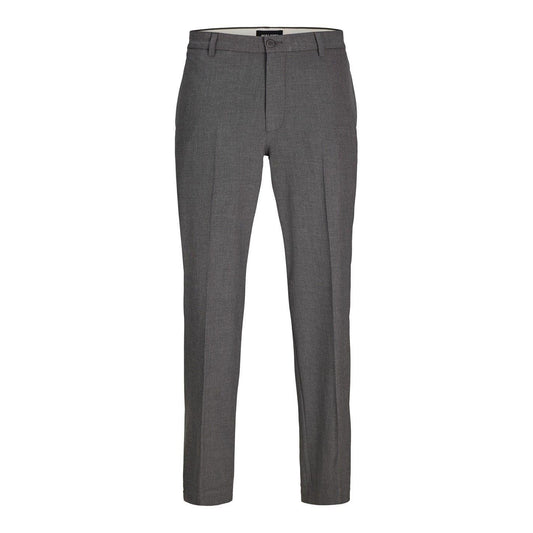 Dark Grey - Front - Jack And Jones Mens Banks Regular Work Chinos