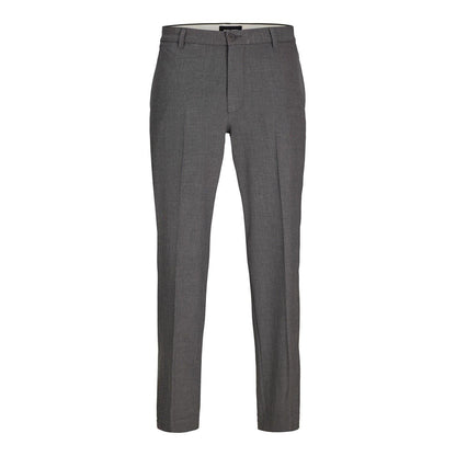 Dark Grey - Front - Jack And Jones Mens Banks Regular Work Chinos