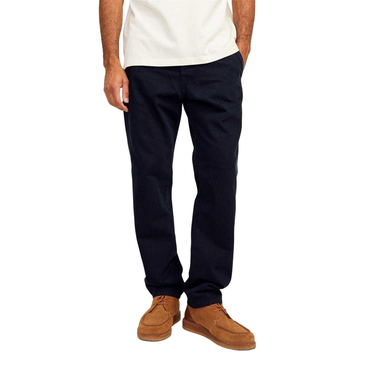 Navy Blazer - Front - Jack And Jones Mens Regular Chinos