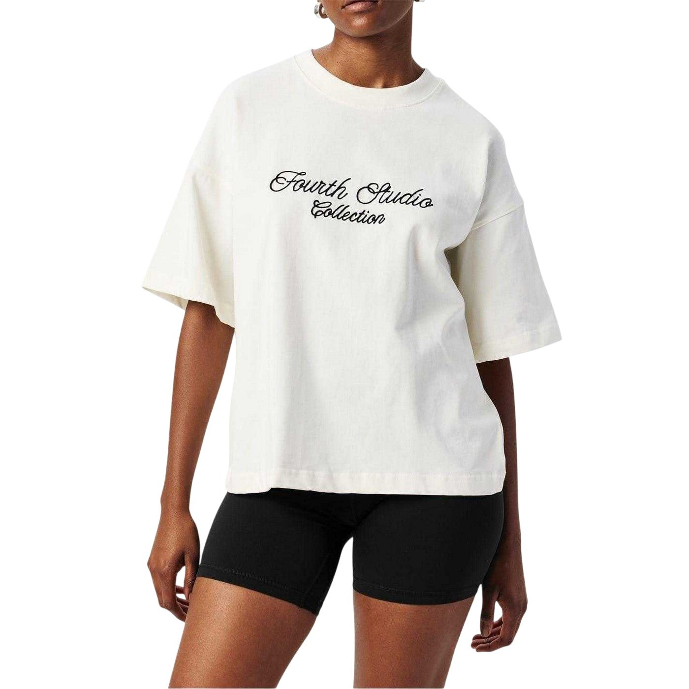 Cream - Lifestyle - 4th & Reckless Womens-Ladies Marina Oversized T-Shirt