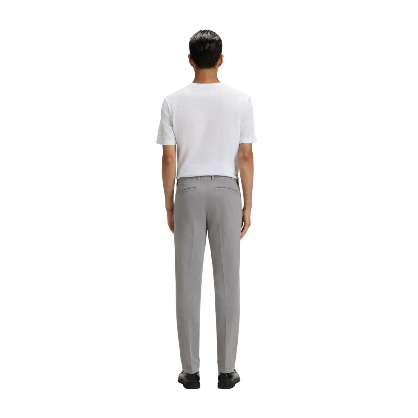 Grey - Back - Hugo Boss Mens Kaiton Slim Chinos
