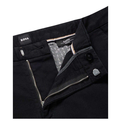 Black - Side - Hugo Boss Mens Kaiton Slim Chinos