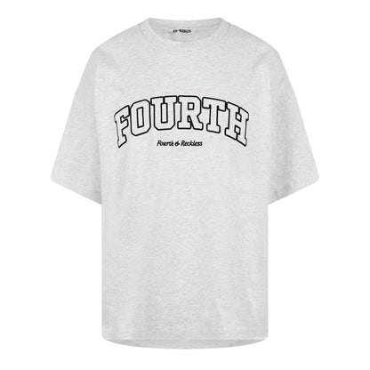 Grey Marl - Front - 4th & Reckless Womens-Ladies Regular T-Shirt