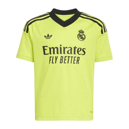 Solar Yellow - Front - Adidas Childrens-Kids Real Madrid CF Football Jersey