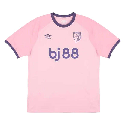 Pink - Front - AFC Bournemouth Unisex Adult Raglan Jersey