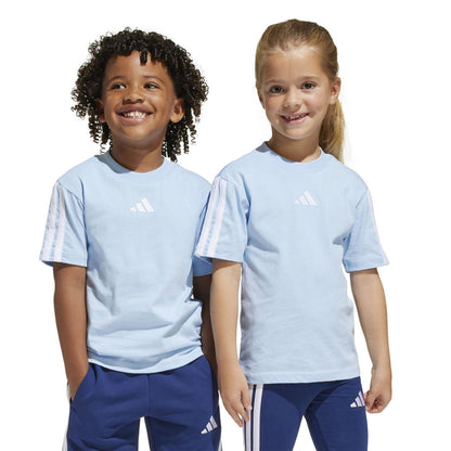 Glow Blue - Back - Adidas Childrens-Kids Essentials T-Shirt