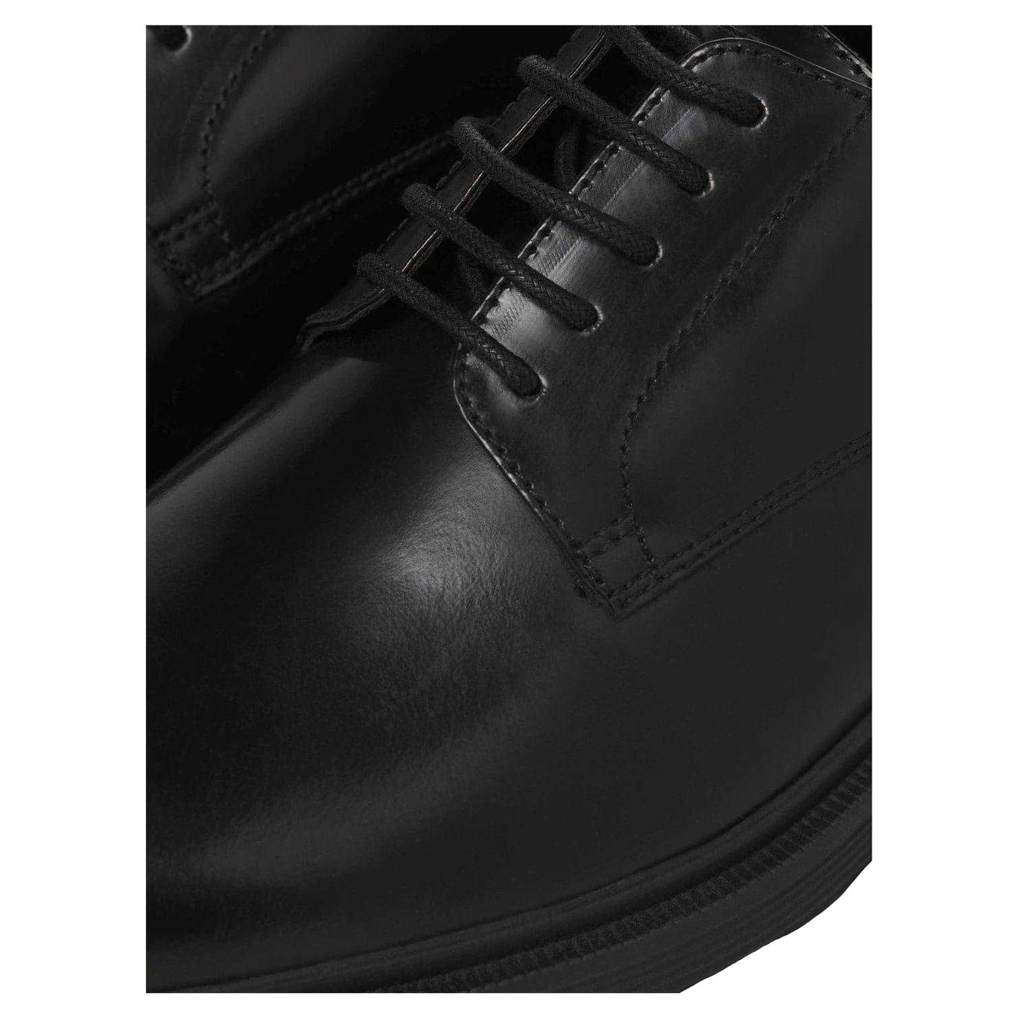 Anthracite - Lifestyle - Jack And Jones Mens Leather Low Heel Dress Shoes