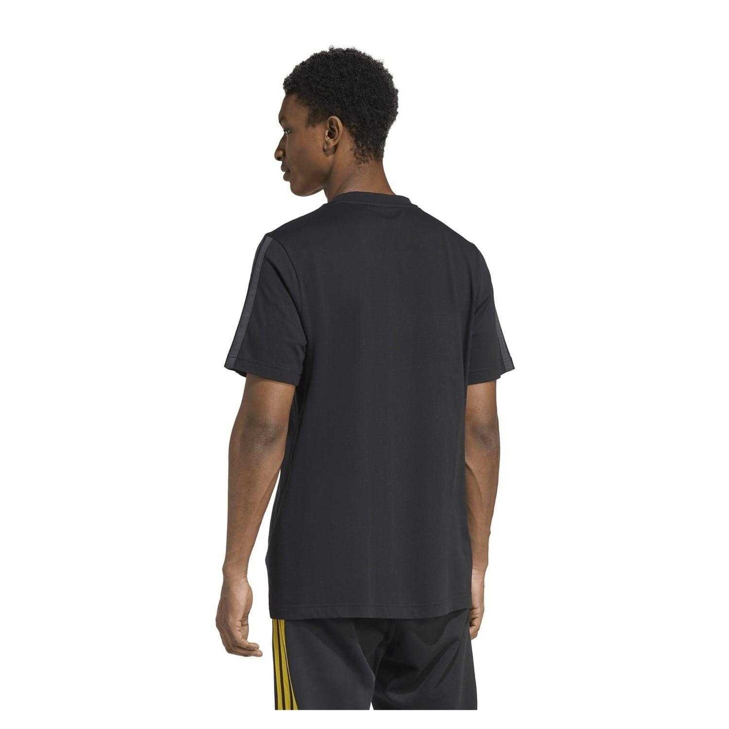 Triple Black - Back - Adidas Mens 3 Stripes T-Shirt