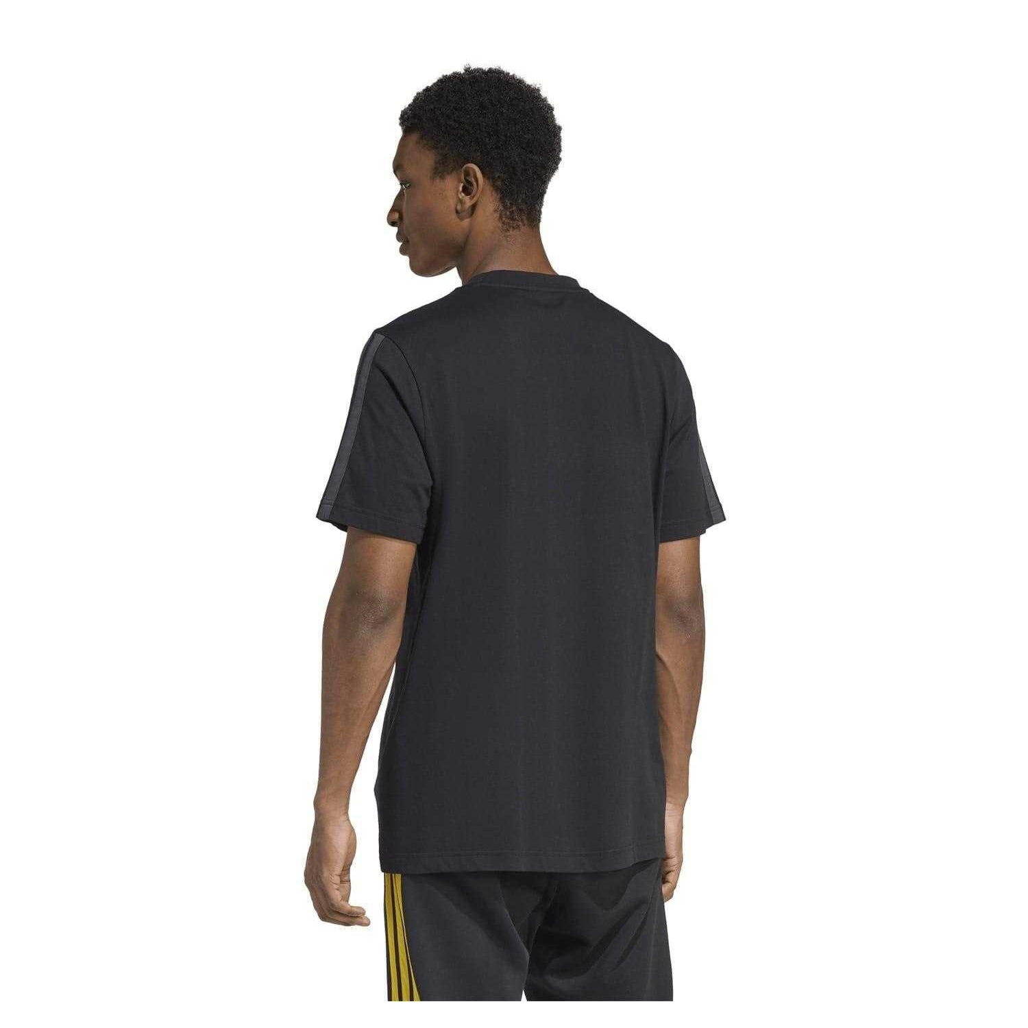 Triple Black - Back - Adidas Mens 3 Stripes T-Shirt