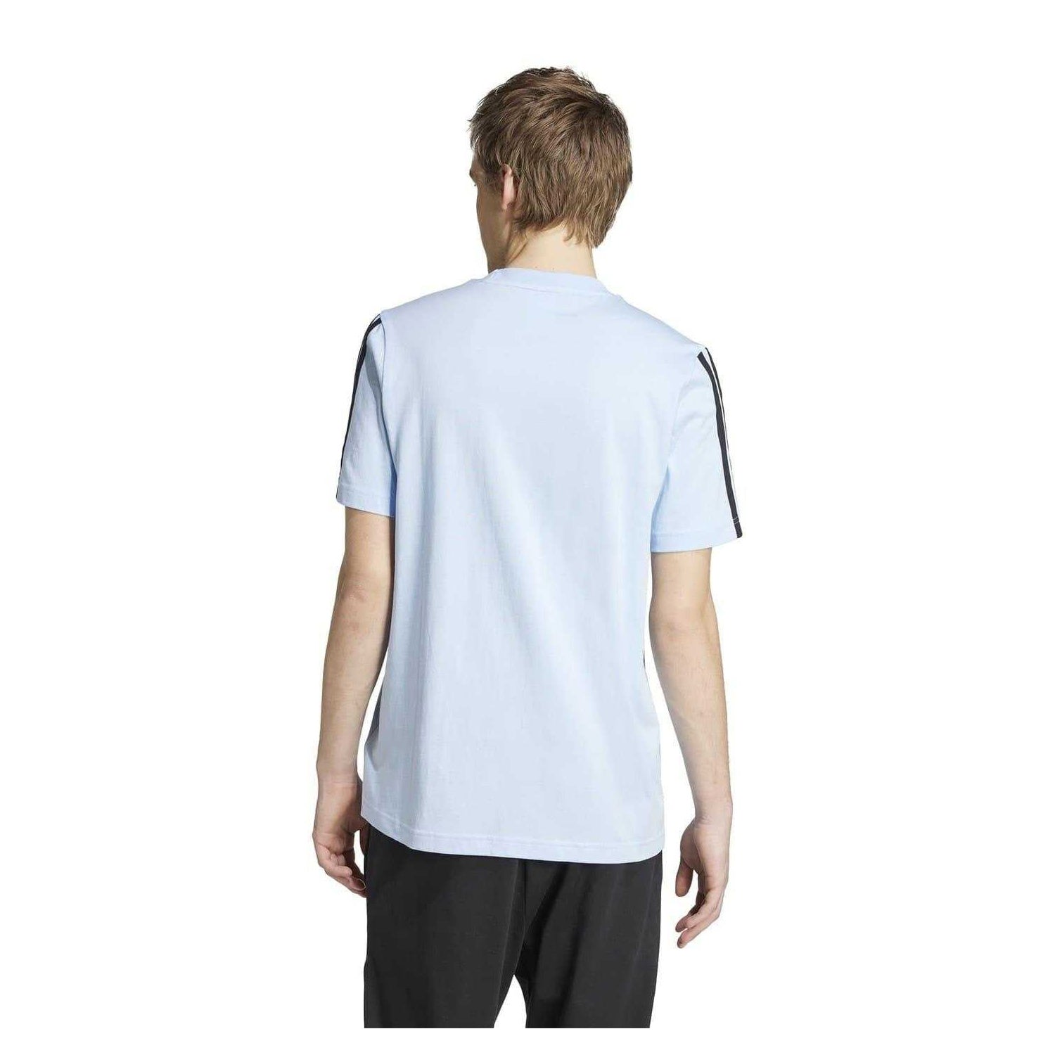 Glow - Back - Adidas Mens 3 Stripes T-Shirt