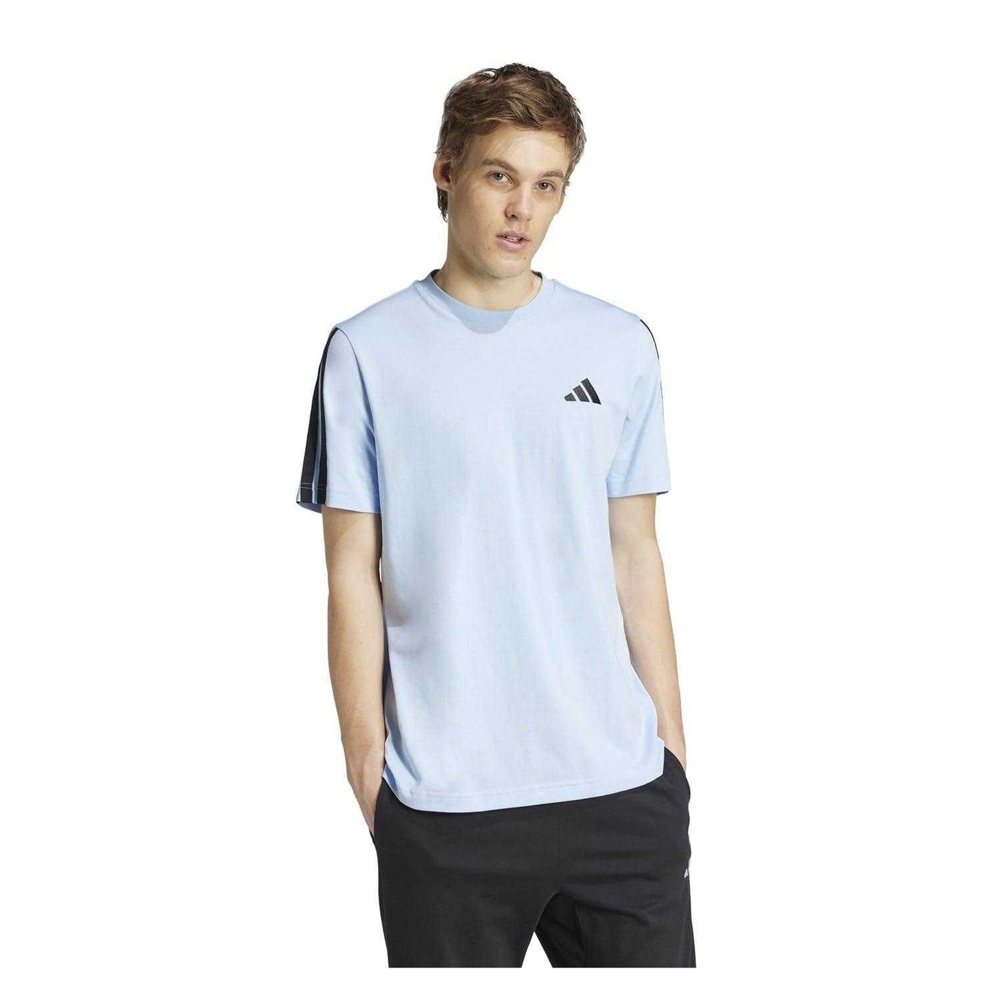 Glow - Side - Adidas Mens 3 Stripes T-Shirt